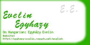 evelin egyhazy business card